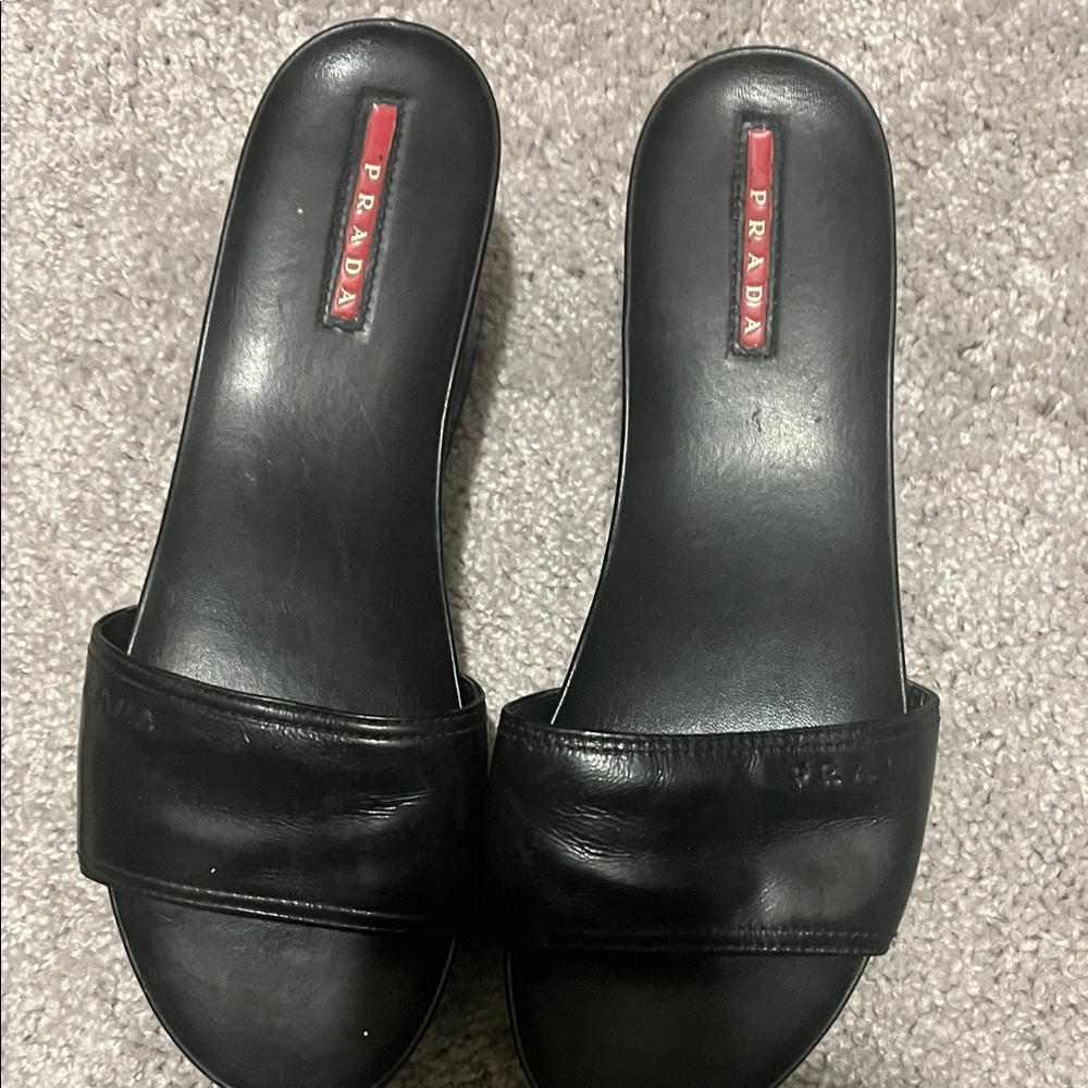 Prada wedge sandals